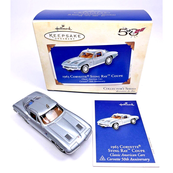 Hallmark‎ 1963 CORVETTE STING RAY COUPE 2003 Keepsake Classic American Cars #13 - Picture 1 of 12